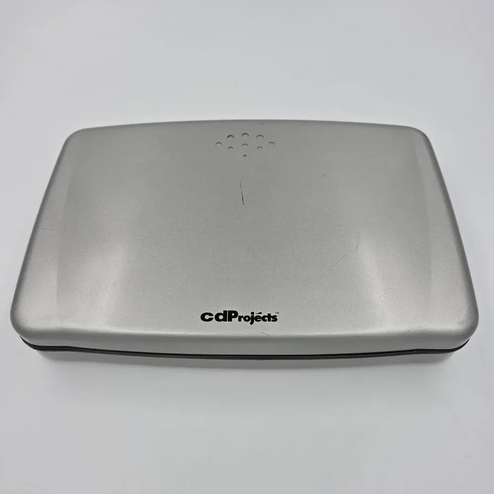 CDProjects Silver Hard Shell CD DVD Holder - 58 Sleeves Included - Holds 60 +